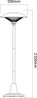 פטריית חימום רצפתית TORCH 3K